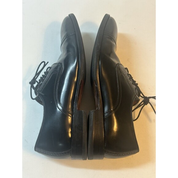Johnston & Murphy Sheepskin Leather Cap Toe Black Oxford Dress Shoes Mens 10.5 D main image 4